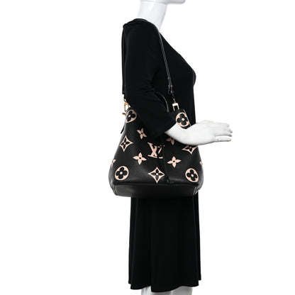 Louis Vuitton Empreinte Monogram Giant Neonoe MM Black Beige 2 of 10