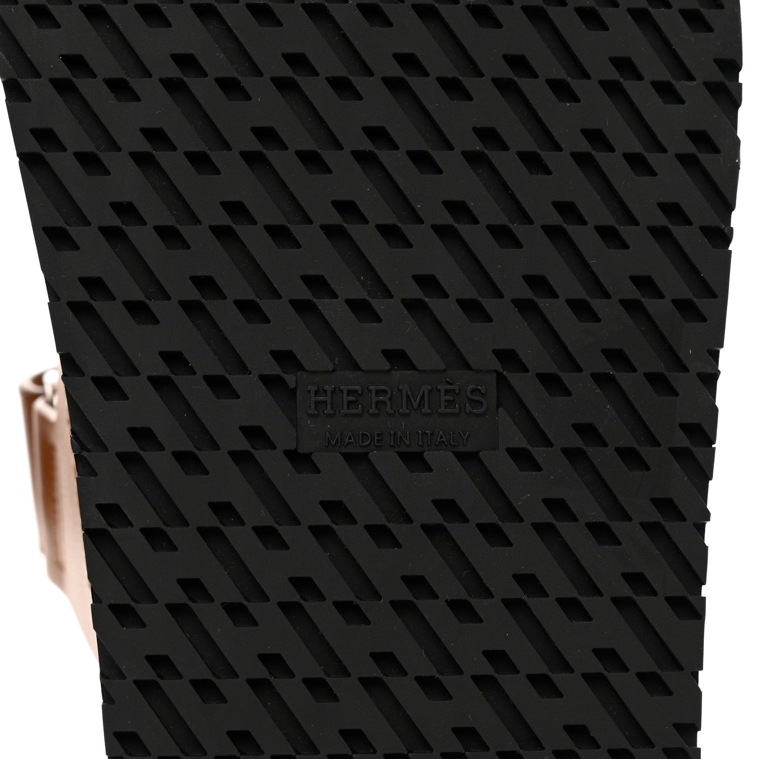 Hermes Epsom Womens Chypre Sandals 38 Natural 6 of 9