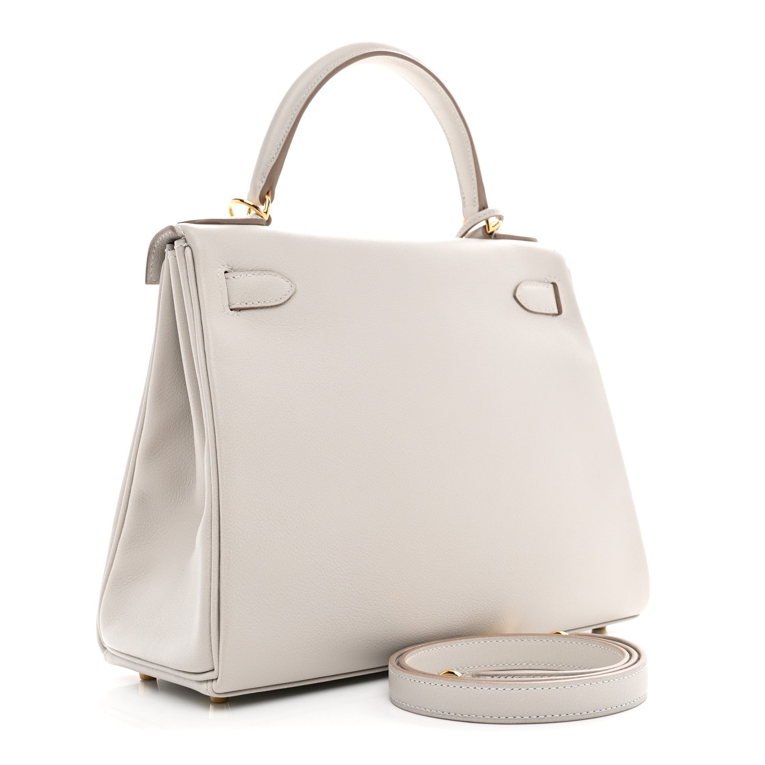 Hermes Evercolor Kelly Retourne 28 Gris Perle 3 of 12