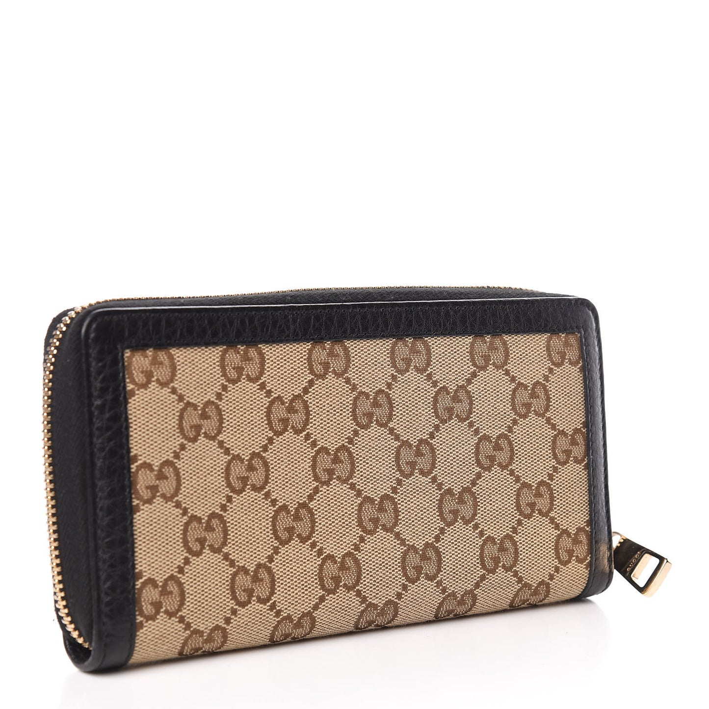 Monogram Zip Around Wallet Beige Ebony Cocoa