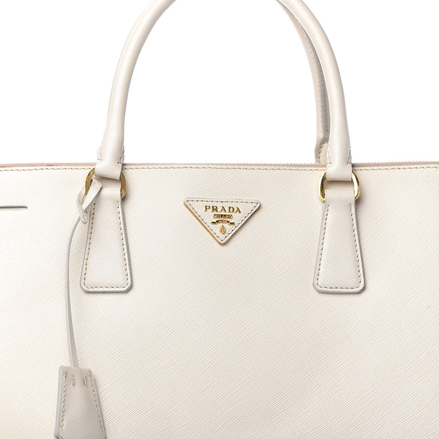 Prada Saffiano Lux Extra Large Galleria Double Zip Tote Talco 10 of 13