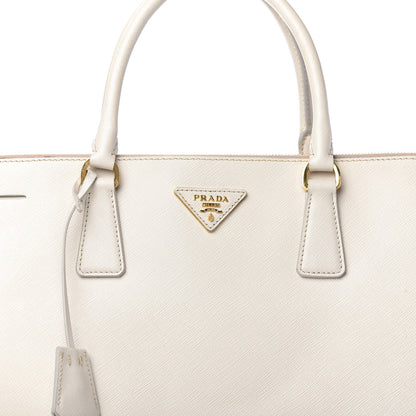 Prada Saffiano Lux Extra Large Galleria Double Zip Tote Talco 10 of 13