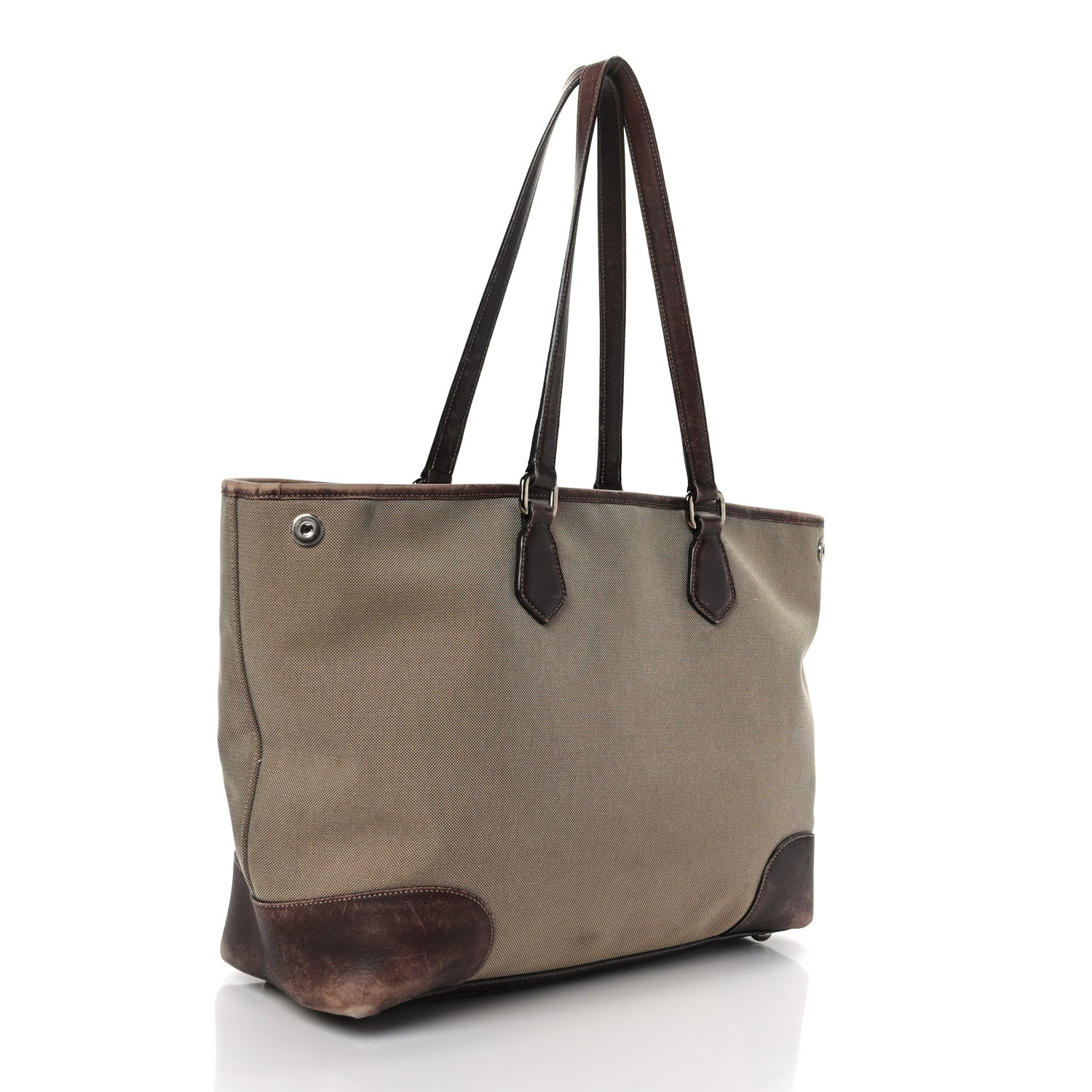 Prada Jacquard Logo Tote Corda Moro 3 of 9
