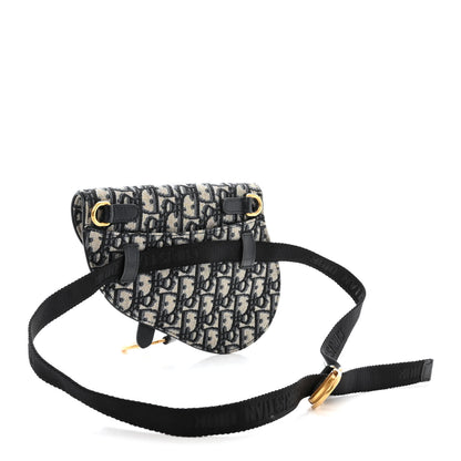 Christian Dior Oblique Saddle Belt Pouch Blue 3 of 11