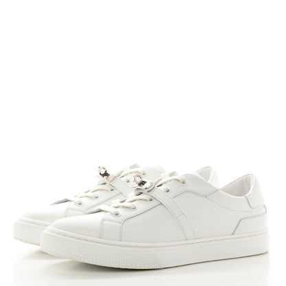 Hermes Calfskin Day Sneakers 40.5 White 3 of 9