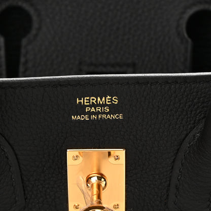 Hermes Togo Birkin 25 Black 6 of 15