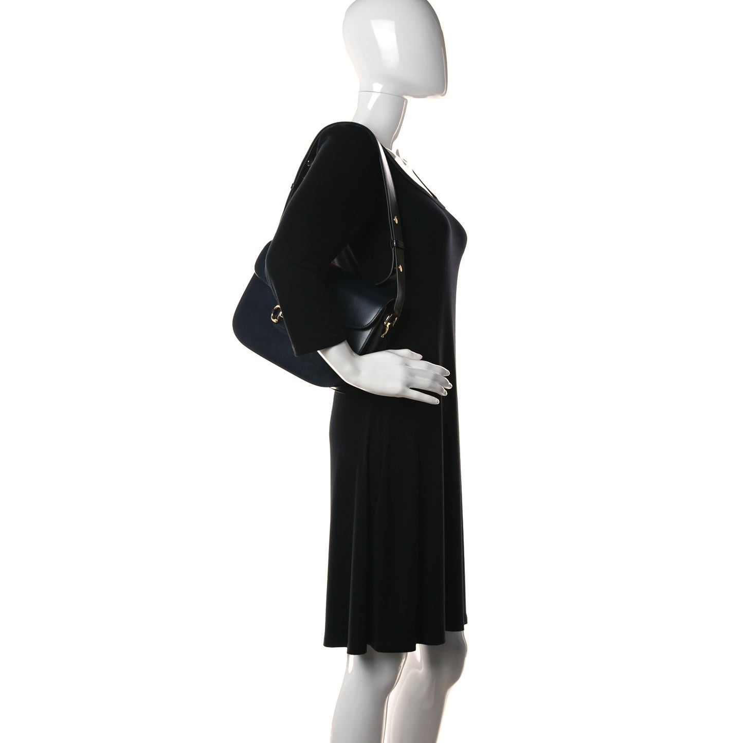 Calfskin Web Horsebit 1955 Shoulder Bag Blue