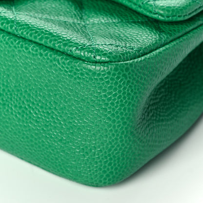 Chanel Caviar Quilted Mini Incognito Square Flap Green 10 of 11