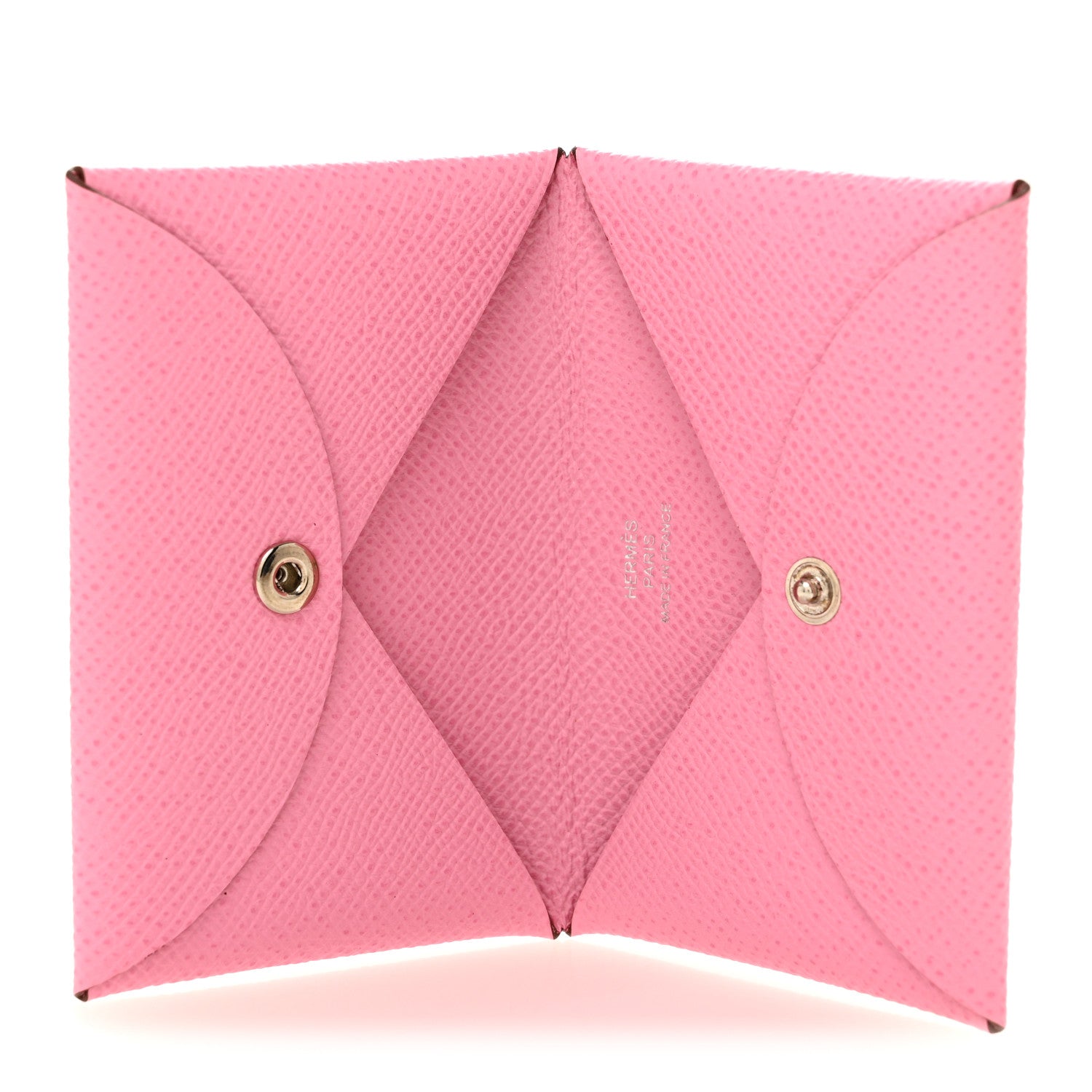 Hermes Epsom Calvi Card Case 5P Pink 5 of 8