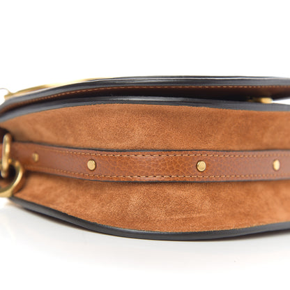 Chloe Calfskin Suede Small Nile Bracelet Bag Caramel 6 of 8