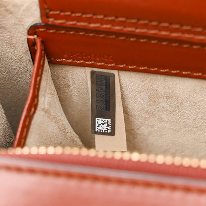 Chloe Shiny Calfskin Mini Vanity C Bag Sepia Brown 8 of 13