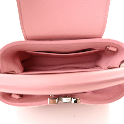 Louis Vuitton Sequins Metallic Taurillon Capucines Mini Pink 5 of 12
