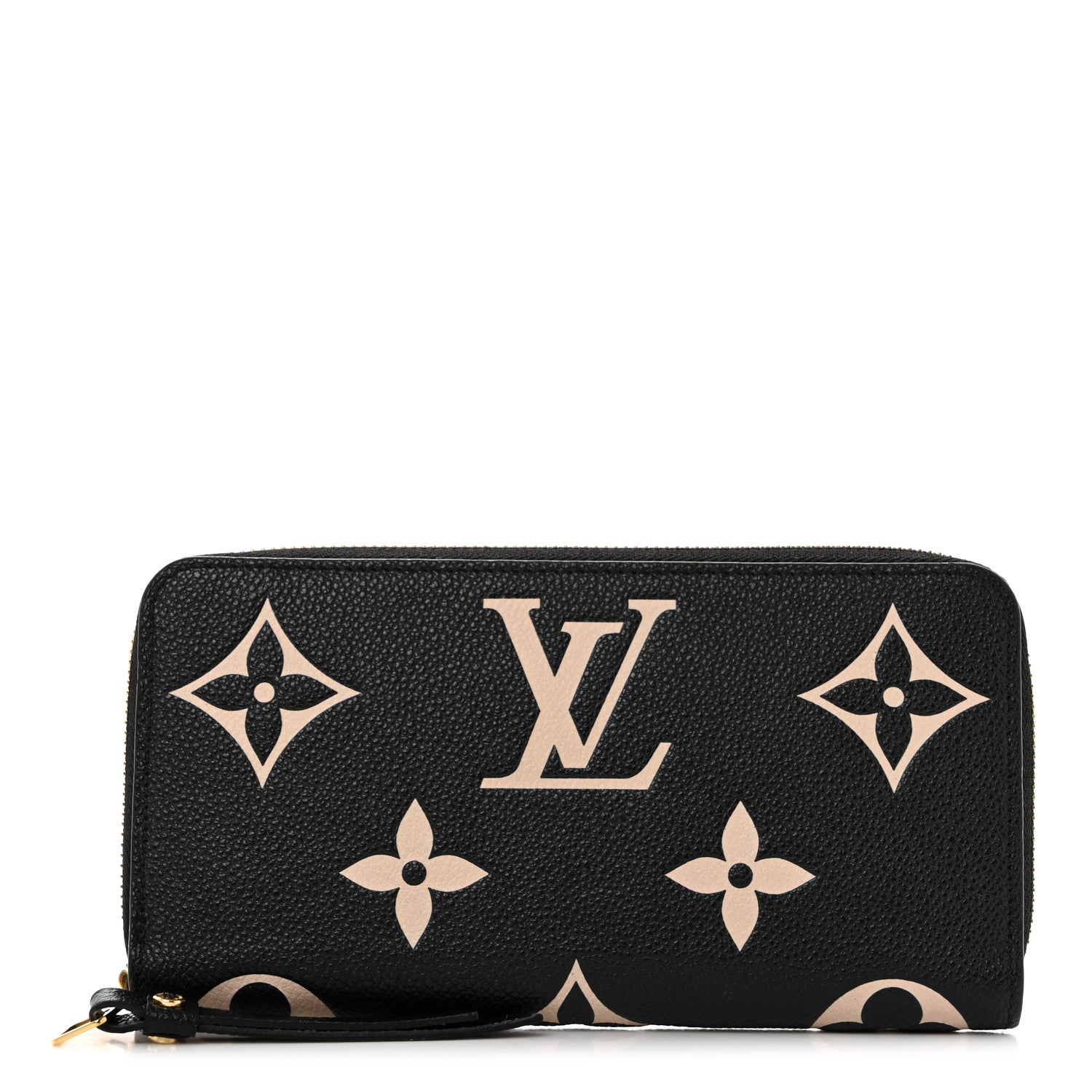 Louis Vuitton Empreinte Monogram Giant Zippy Wallet Black Beige 1 of 6