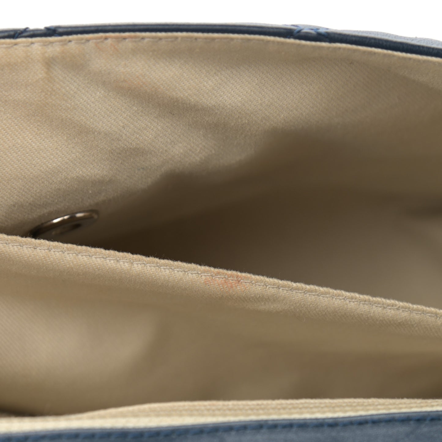 Calfskin Quilted In the Business Flap Dark Navy Blue