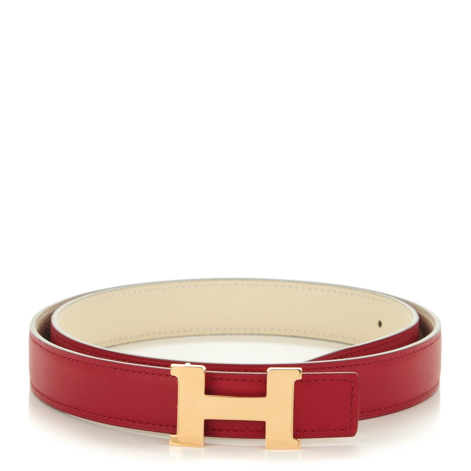 Hermes Swift Epsom 24mm Mini Constance H Belt 85 Grenade Craie 1 of 7