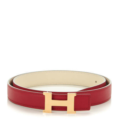 Hermes Swift Epsom 24mm Mini Constance H Belt 85 Grenade Craie 1 of 7