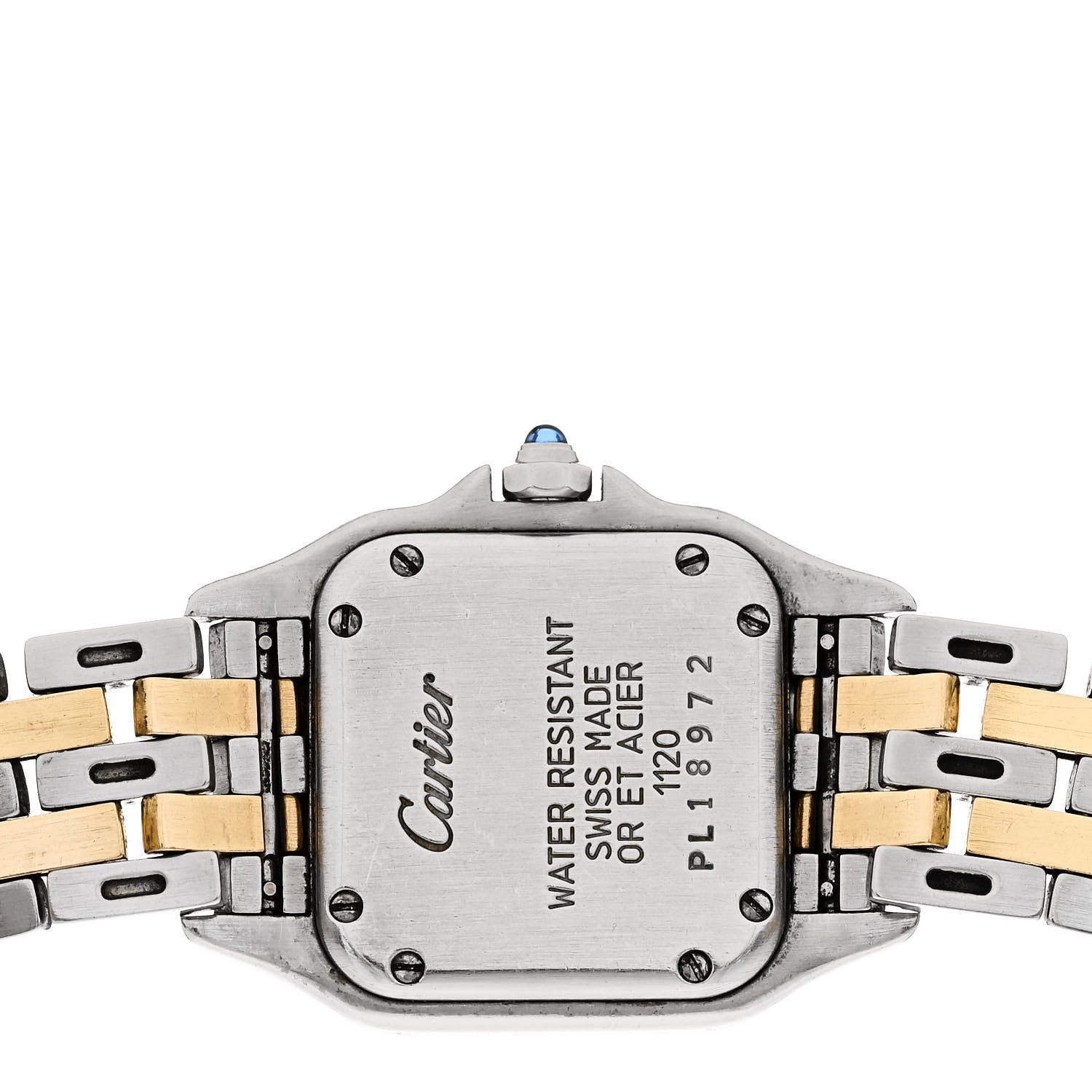 Cartier Stainless Steel 18K Yellow Gold 22mm Panthere Quartz Watch 4 of 4