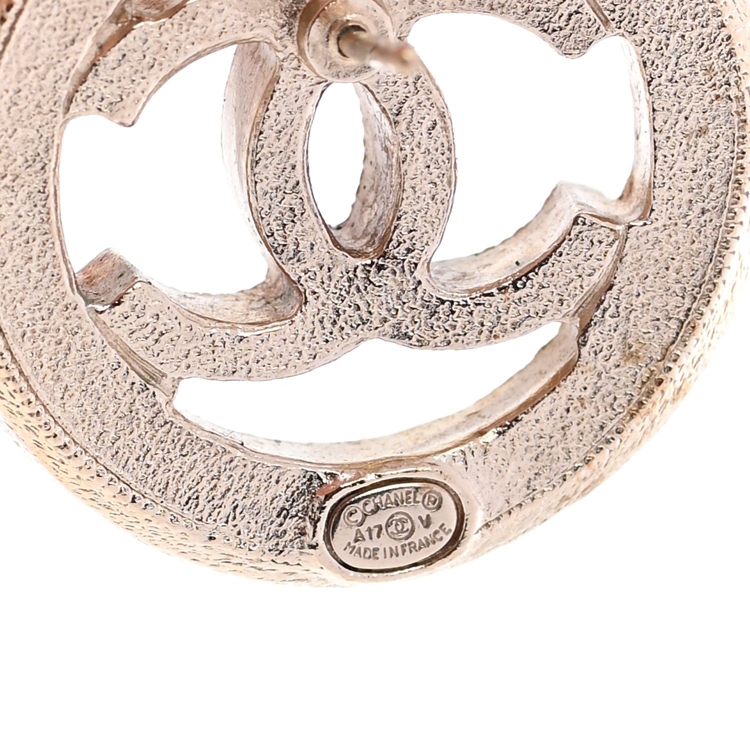 Chanel Pearl CC Round Earrings Gold 4 of 5