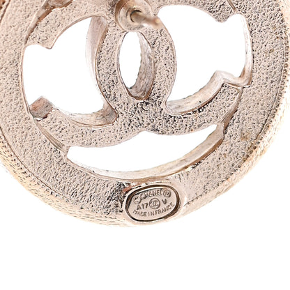 Chanel Pearl CC Round Earrings Gold 4 of 5