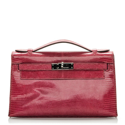 Hermes Lizard Kelly Pochette Clutch 1 of 20