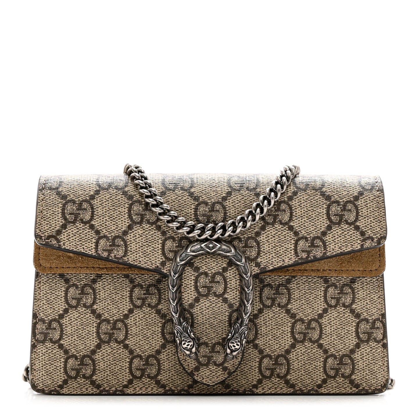 GG Supreme Monogram Super Mini Dionysus Shoulder Bag Taupe