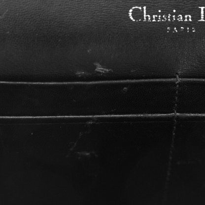Christian Dior Grained Calfskin Diorama Wallet on Chain Pouch Black 7 of 11