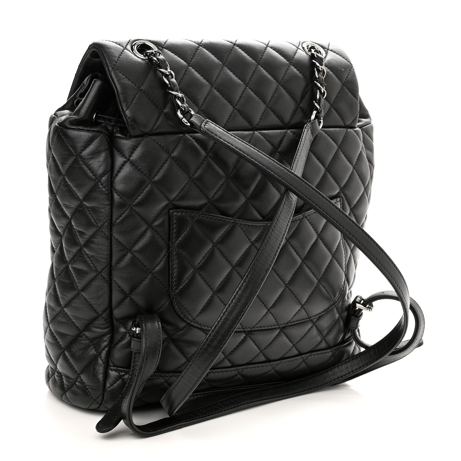 Chanel Lambskin Quilted Large Urban Spirit Backpack Black 3 of 10