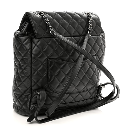 Chanel Lambskin Quilted Large Urban Spirit Backpack Black 3 of 10