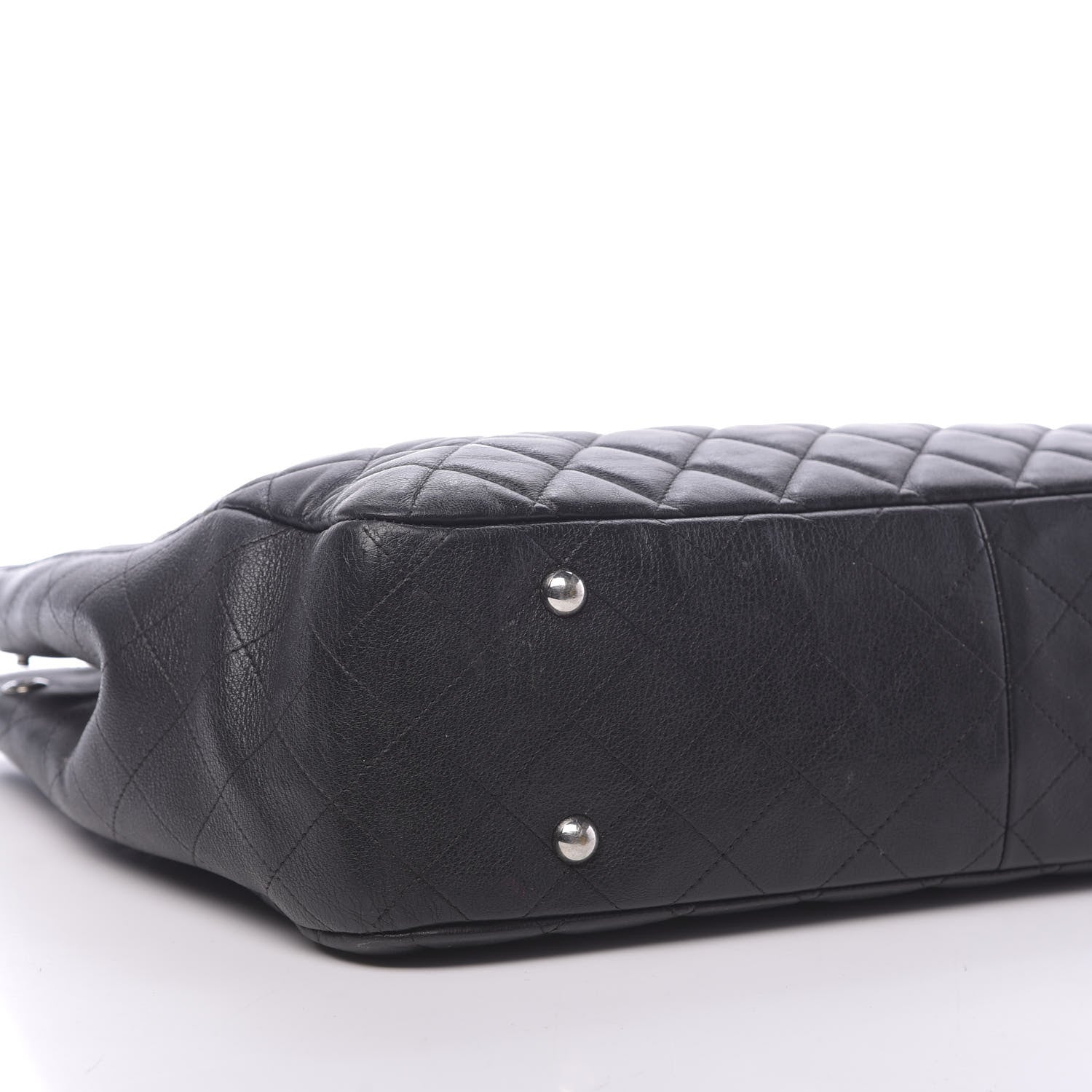 Chanel Calfskin Quilted Large CC Shopping Tote Black 13 of 16
