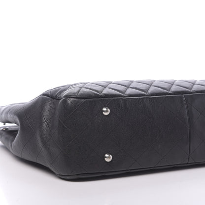 Chanel Calfskin Quilted Large CC Shopping Tote Black 13 of 16