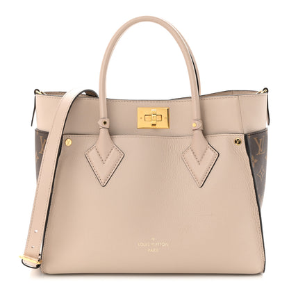 Louis Vuitton Calfskin Monogram On My Side Greige 1 of 12