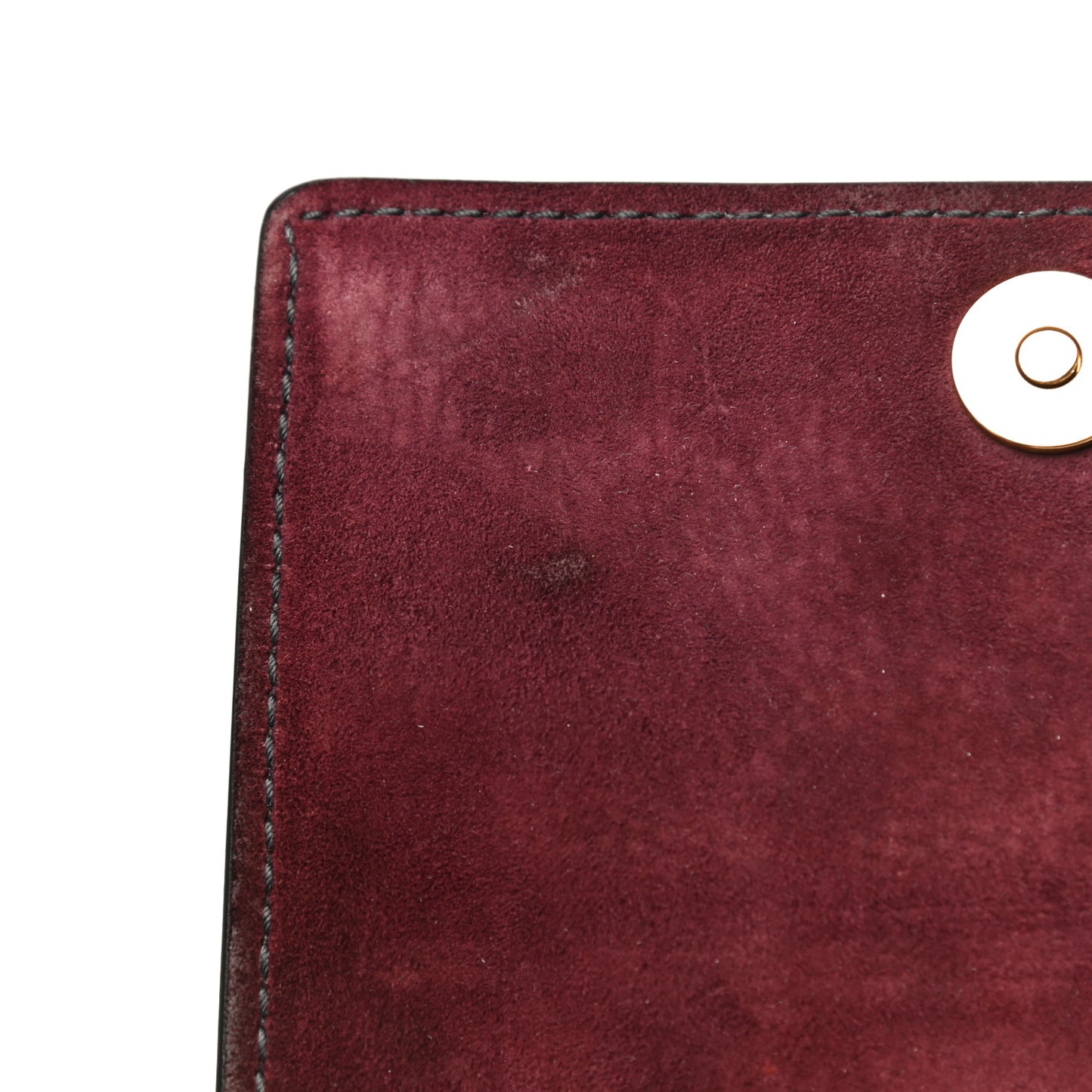 Grained Calfskin D-Bee Crossbody Burgundy
