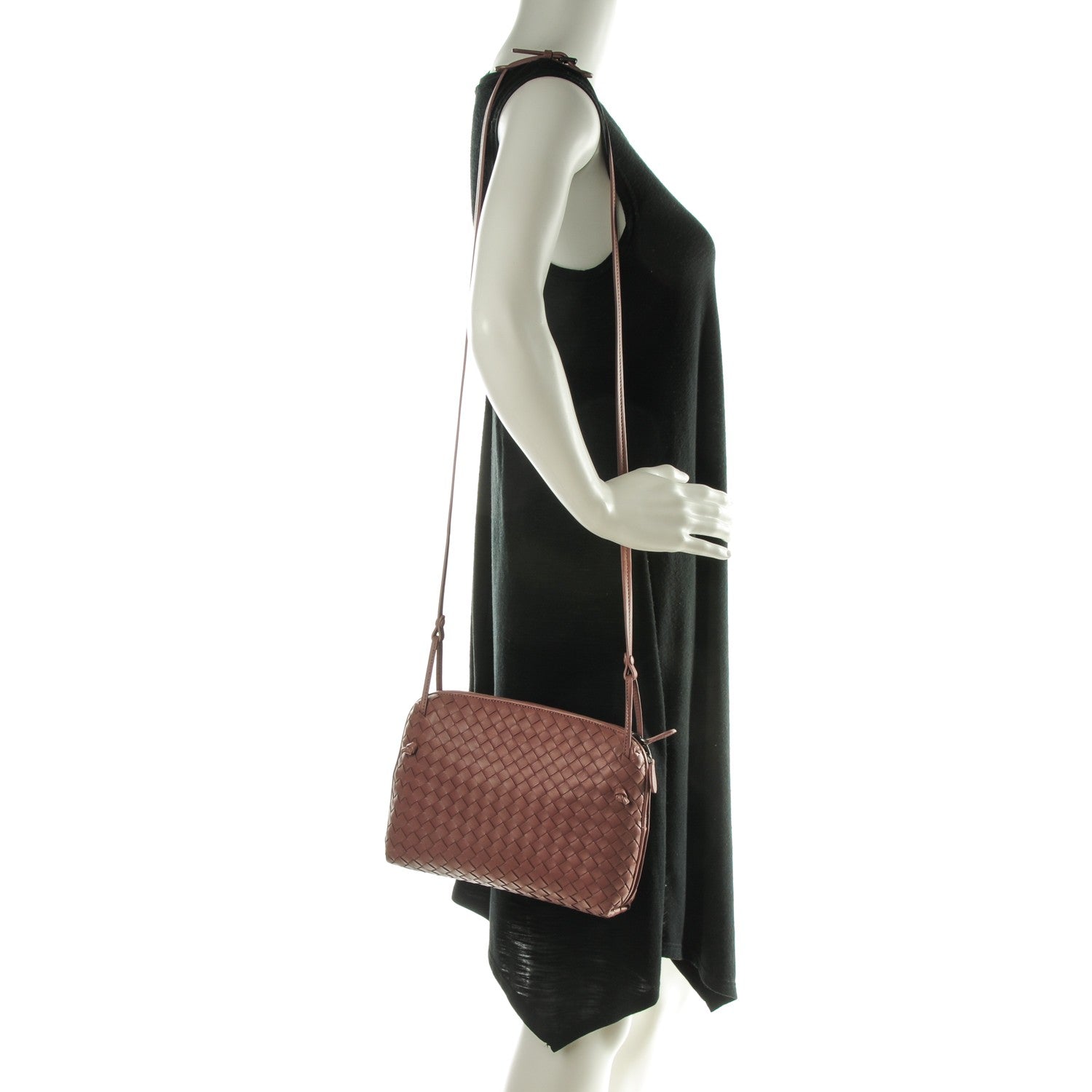 Bottega Veneta Nappa Intrecciato Pillow Crossbody Messenger Dusty Rose 2 of 8