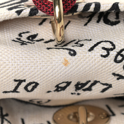 Christian Dior Canvas Medium DiorAmour Graffiti Lady D-Lite Latte 11 of 12