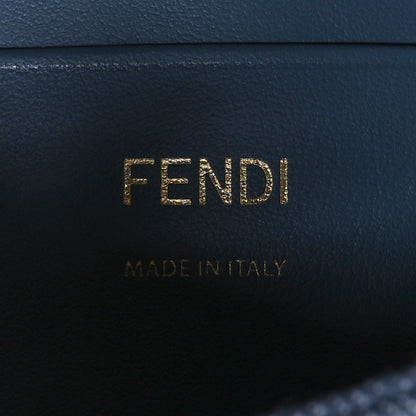 Fendi Denim Embroidered Coral Bandana Mini Baguette Myrtle 6 of 11