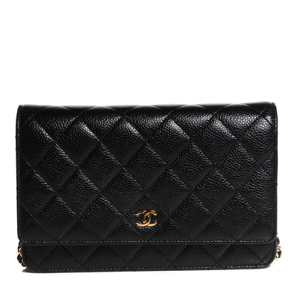 Chanel Caviar Quilted Wallet On Chain WOC Black 1 of 8