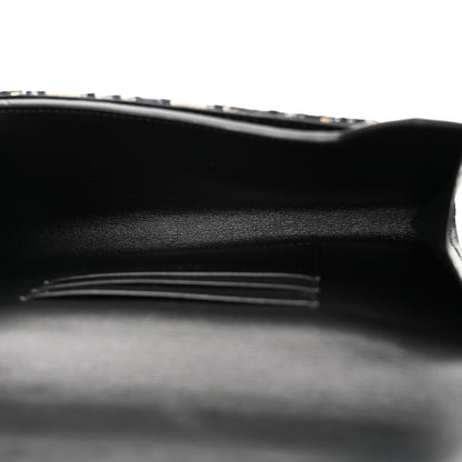 Christian Dior Oblique Smooth Calfskin Elite Wallet On Strap Black Blue 5 of 9