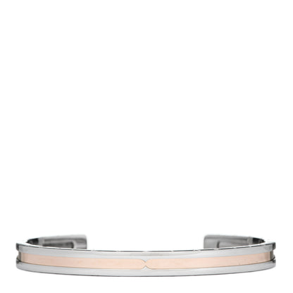 Bulgari 18K Rose Gold Stainless Steel B.Zero1 Cuff Bracelet SM 1 of 5