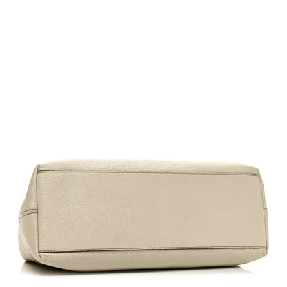 Gucci Pebbled Calfskin Medium Soho Chain Shoulder Bag  Off White 4 of 10