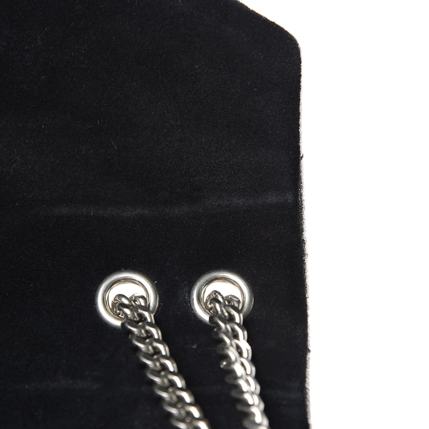 Saint Laurent Metallic Calfskin Y Quilted Monogram Small Loulou Chain Satchel Acciaio 10 of 10
