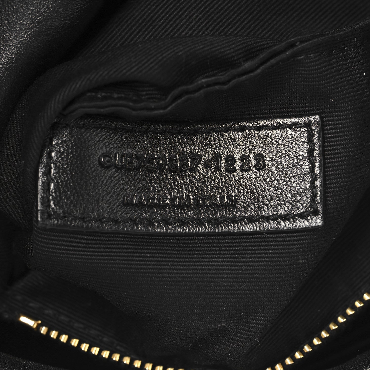 Saint Laurent Crinkled Calfskin Quilted Toy Loulou Puffer Monogram Chain Satchel Black 7 of 11