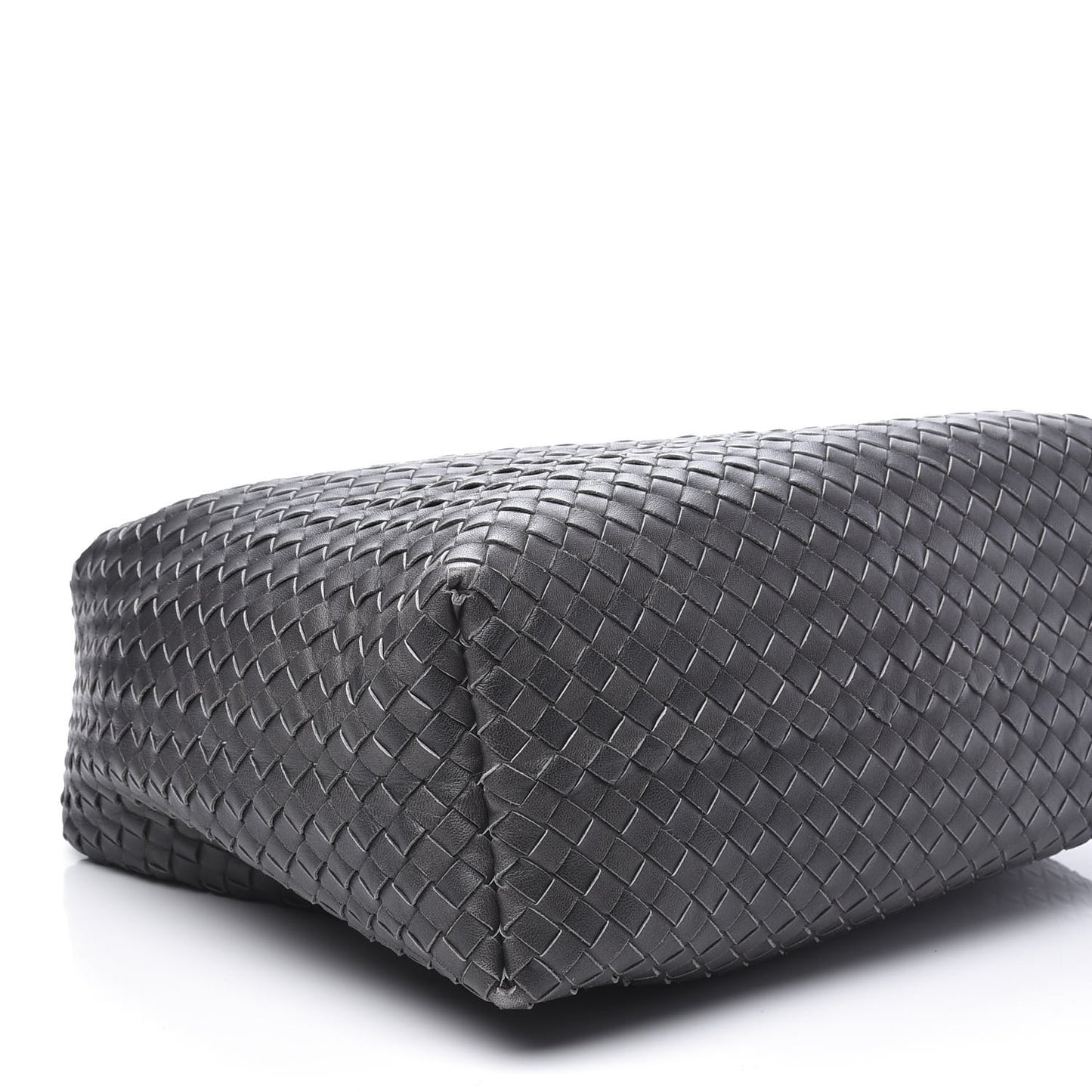 Nappa Intrecciato Pyramid Hobo Ferro Gray