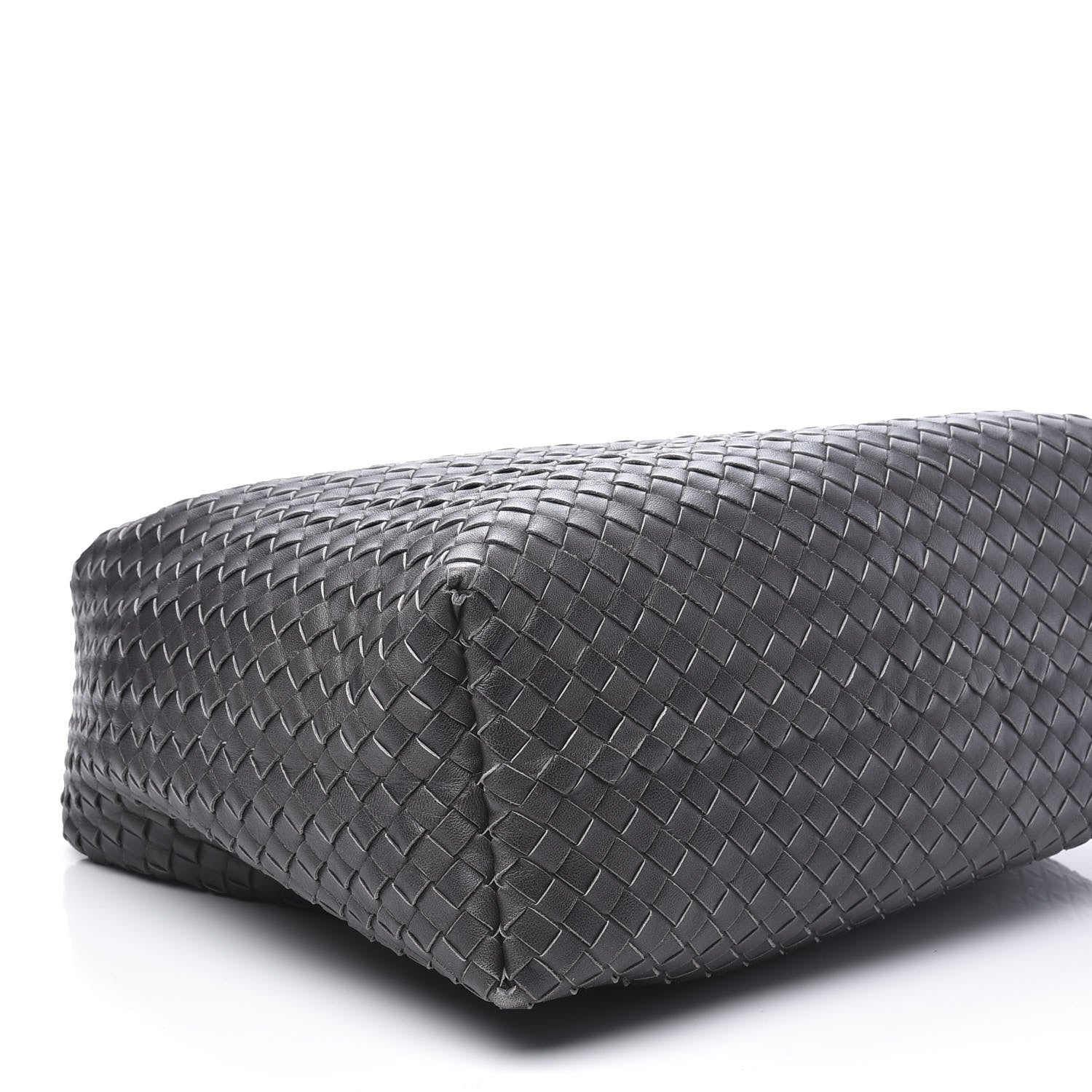 Bottega Veneta Nappa Intrecciato Pyramid Hobo Ferro Gray 7 of 9