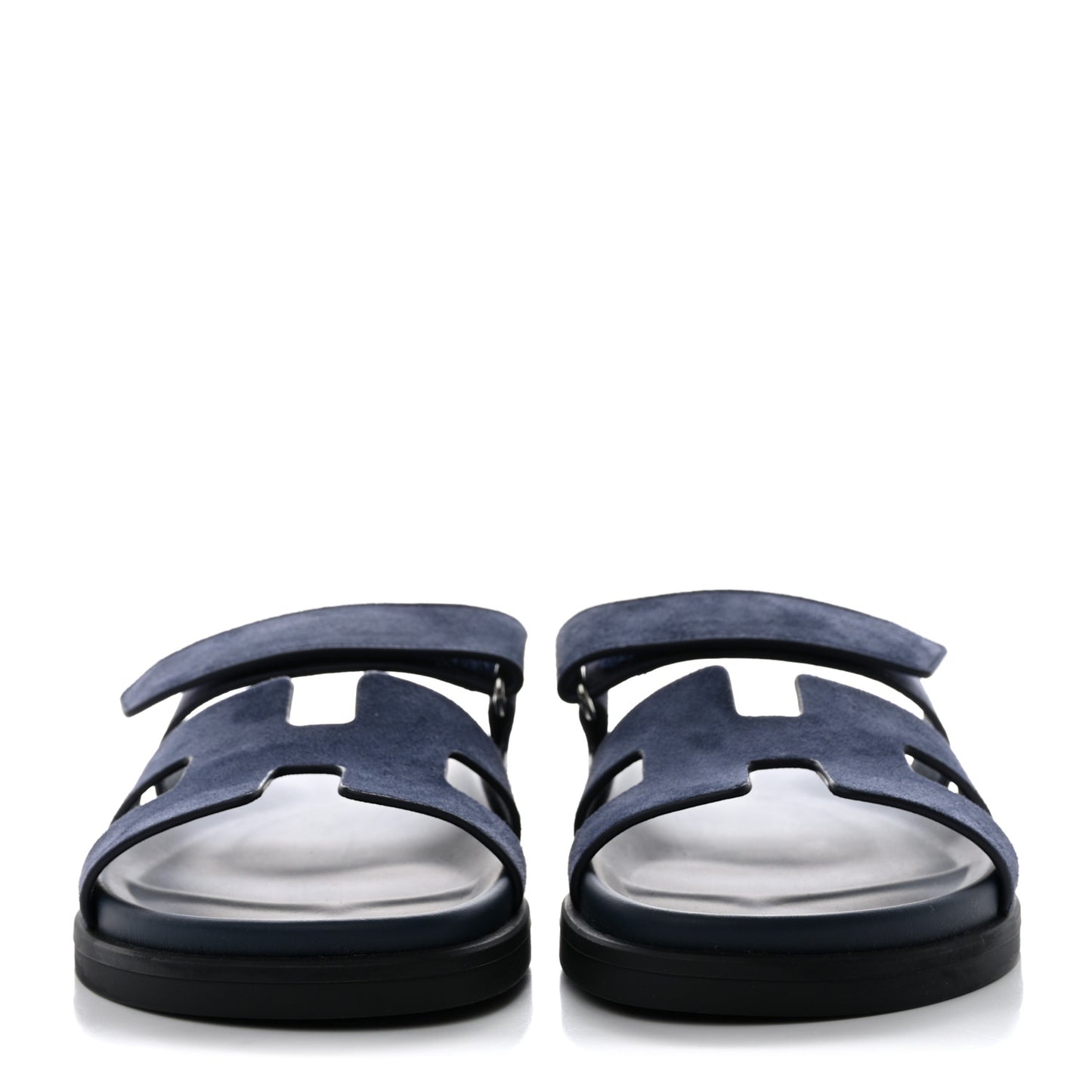 Suede Goatskin Womens Chypre Sandals 38 Bleu Celeste