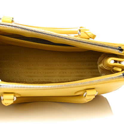 Prada Saffiano Small Galleria Double Zip Tote Soleil 4 of 12