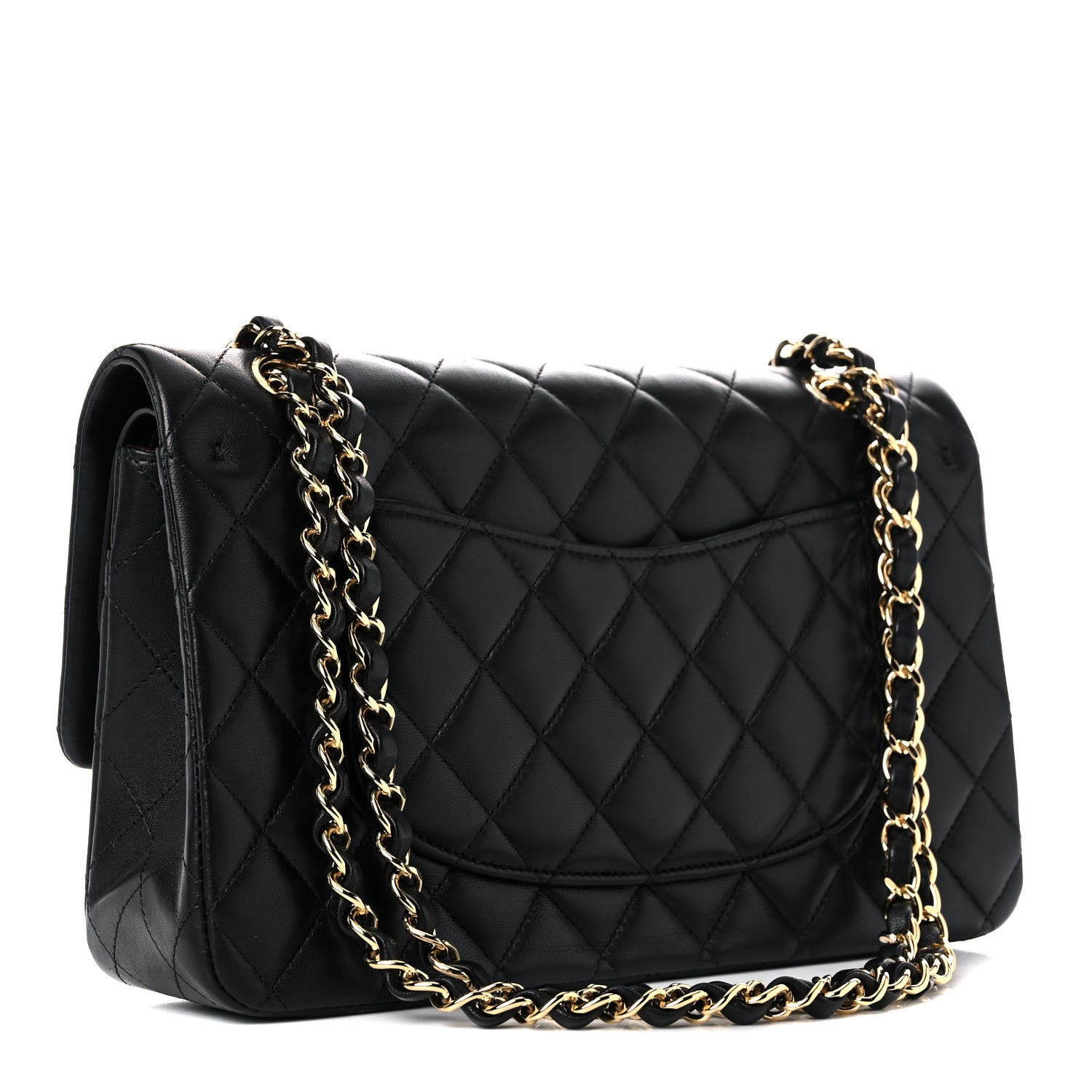 Chanel Lambskin Quilted Medium Double Flap Black 3 of 13