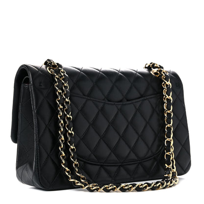 Chanel Lambskin Quilted Medium Double Flap Black 3 of 13