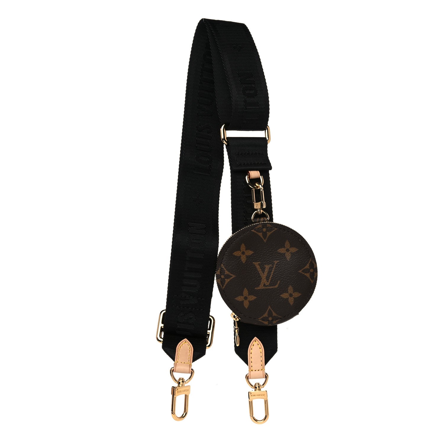 Louis Vuitton Monogram Multi Pochette Accessories Bandouliere Shoulder Strap Black 1 of 5