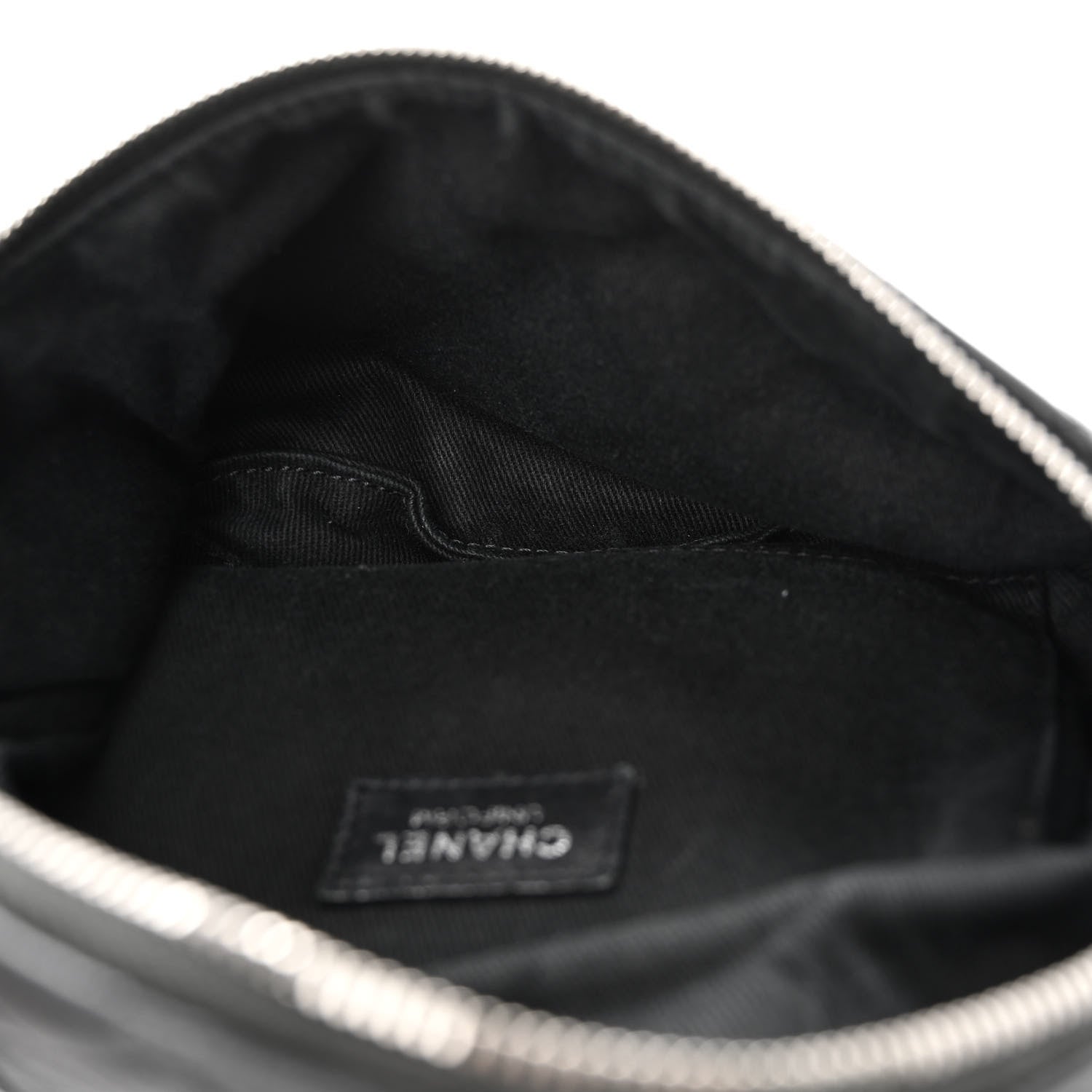 Chanel Grained Calfskin Quilted Waist Belt Bag Black 5 of 11