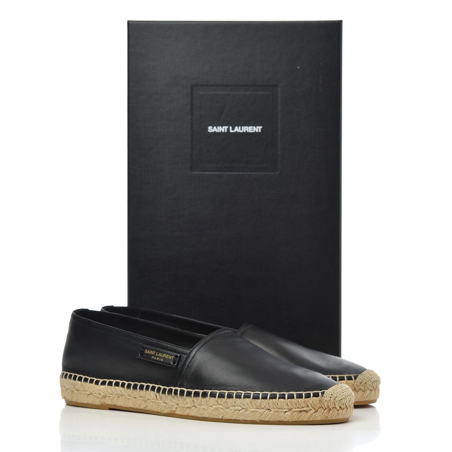 Saint Laurent Lambskin Mens Espadrilles 40.5 Black 16 of 16